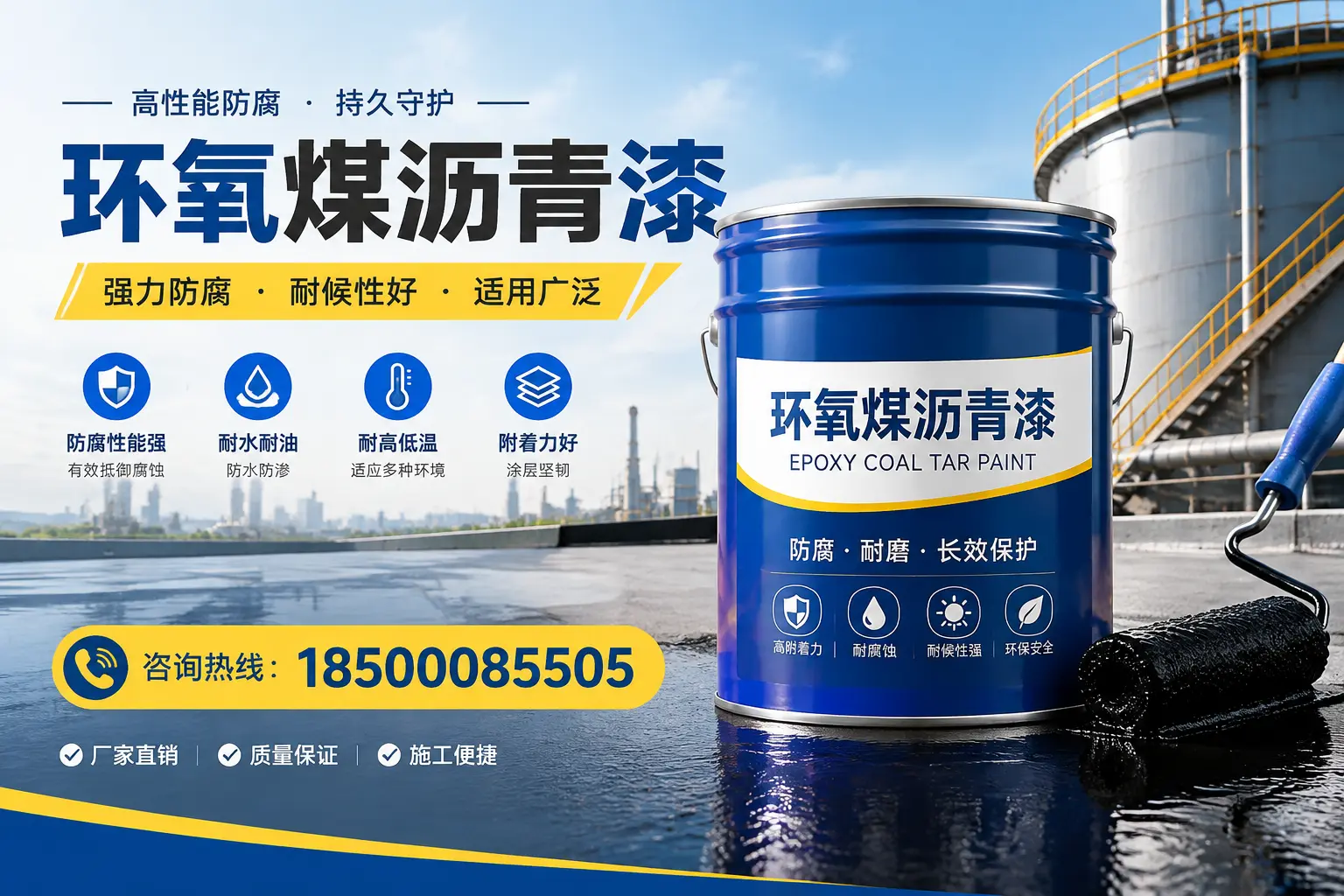 环氧煤沥青漆的储存与运输注意事项,高青企业须知